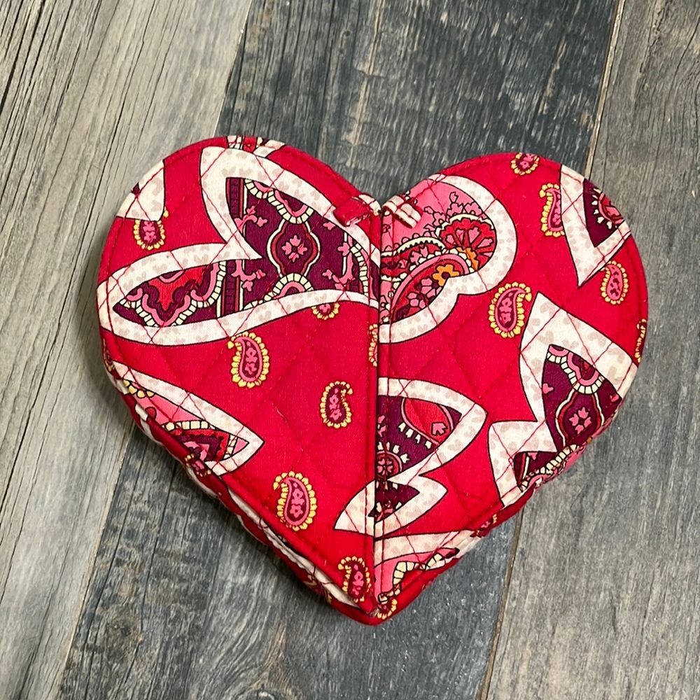 Vera Bradley quilted heart jewelry box